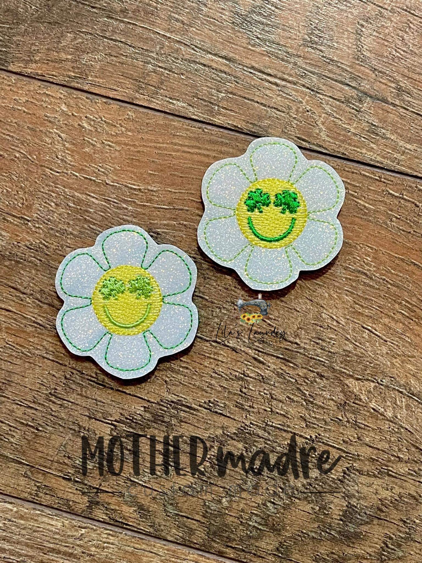 Shamrock Flower 2 Inch Feltie - Digital Embroidery Design