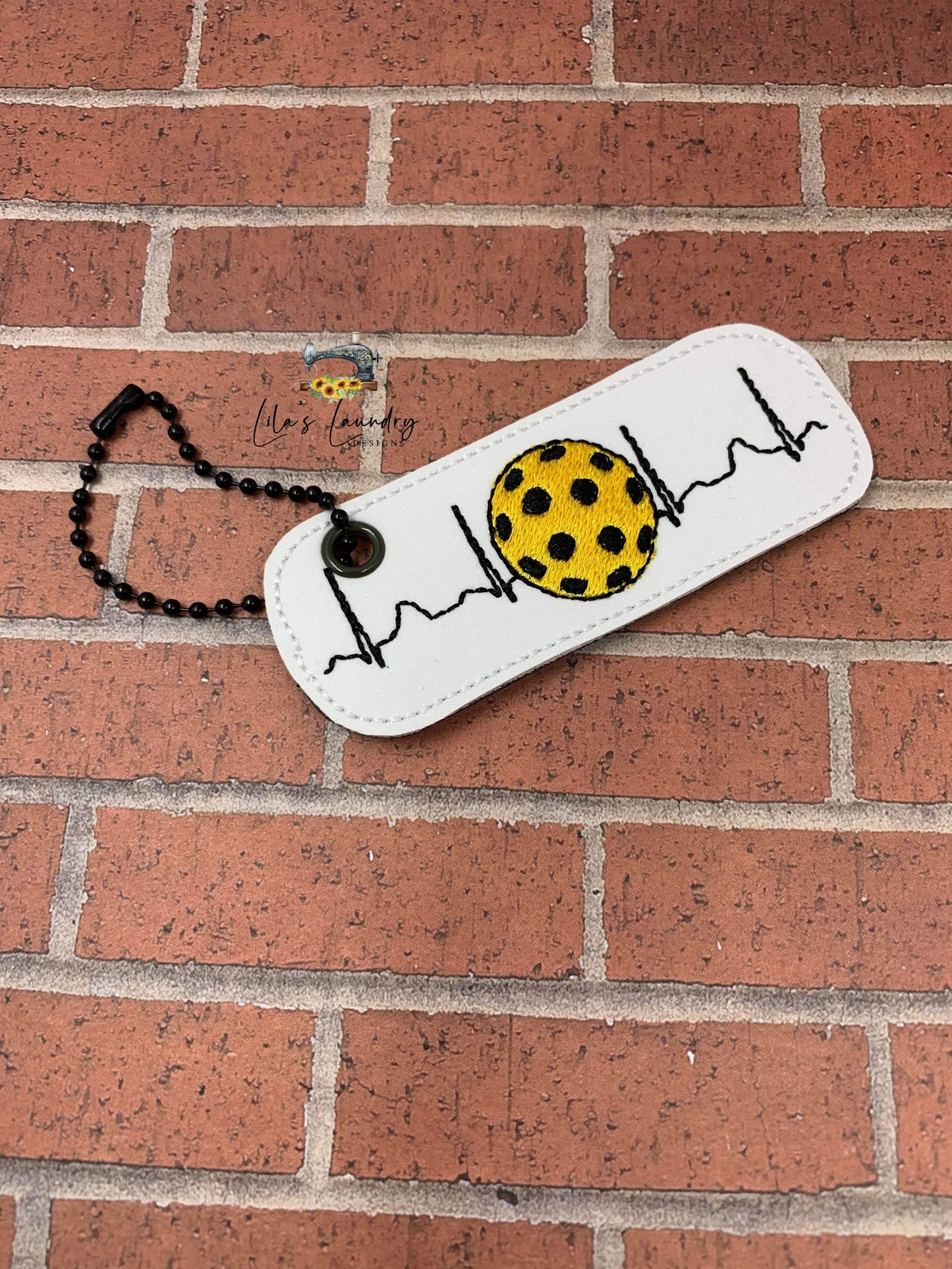 Pickleball EKG Fobs - Digital Embroidery Design
