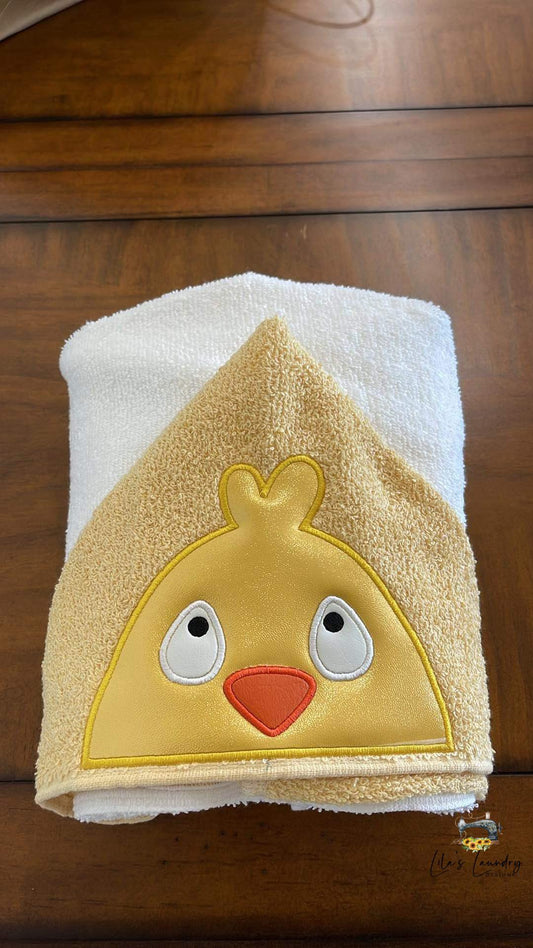 Chick Applique Peeker - 5x7 - Digital Embroidery Design