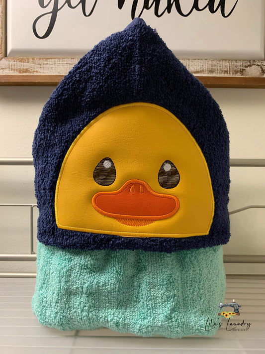 Duck Applique Peeker - 5x7 - Digital Embroidery Design