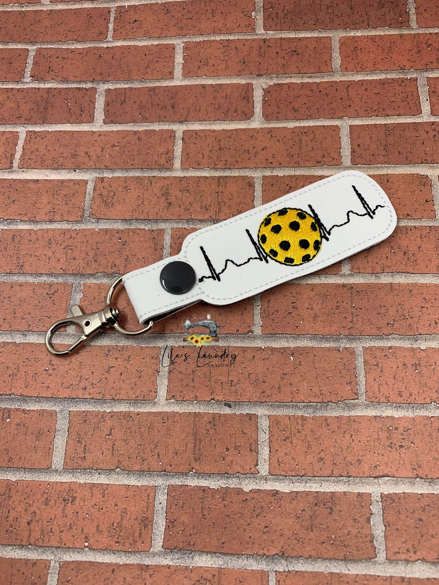Pickleball EKG Fobs - Digital Embroidery Design