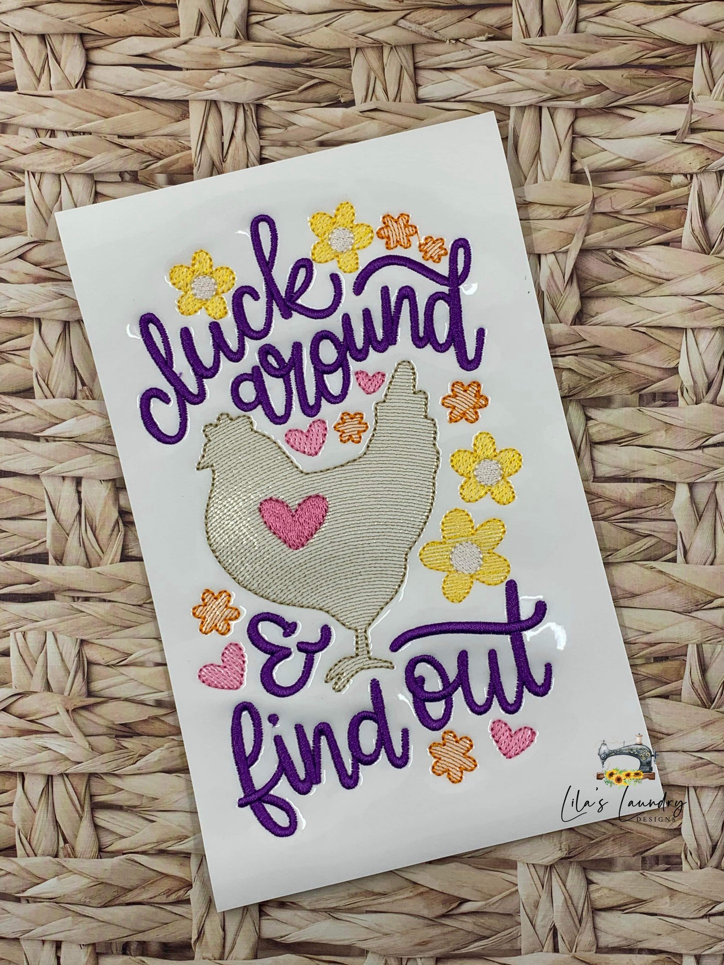 Cluck Around - 2 Sizes - Digital Embroidery Design