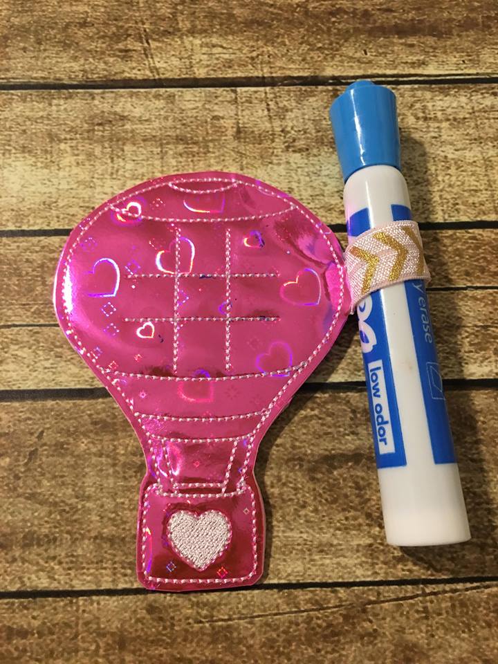 Hot Air Balloon Tic Tac Toe Boards - Digital Embroidery Design