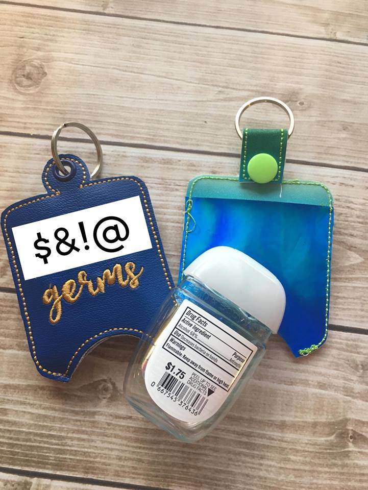 Mature Germs Sanitizer Holder - Embroidery Design - DIGITAL Embroidery DESIGN