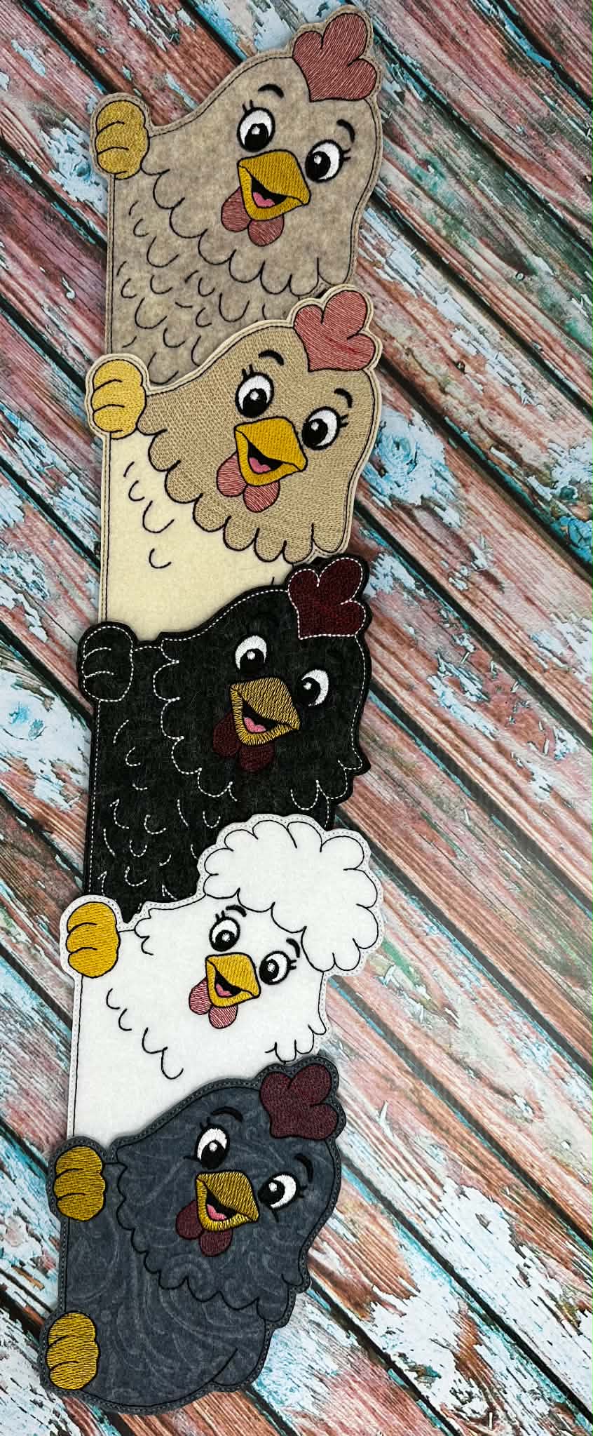 Chicken Door Hugger – 3 Sizes – 5 x 7, 6 x 10 and 8 x 12 DIGITAL Embroidery Design