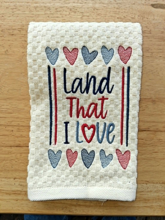 Sketch Land That I Love - 4 x 4, 5 x 7, 6 x 10 and 8 x 12 - DIGITAL Embroidery Design