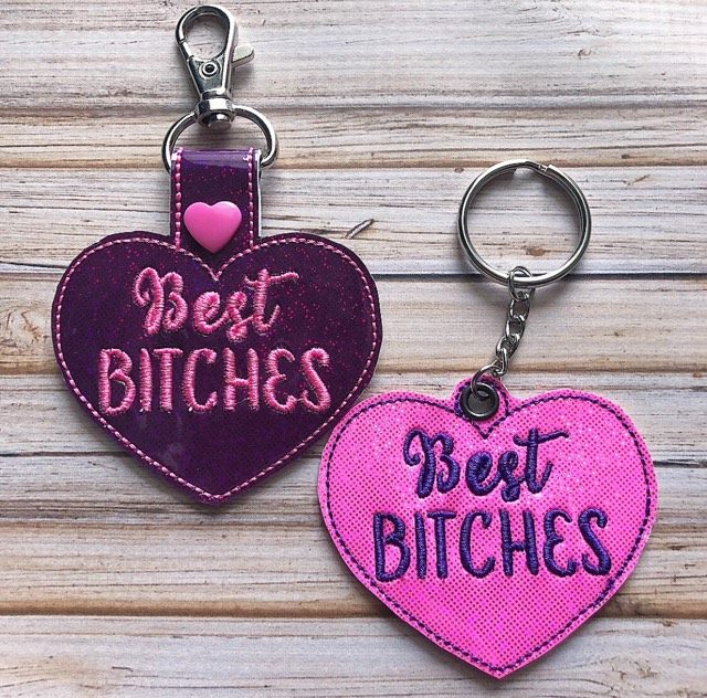 Mature Best B's Fobs - Embroidery Design - DIGITAL Embroidery DESIGN