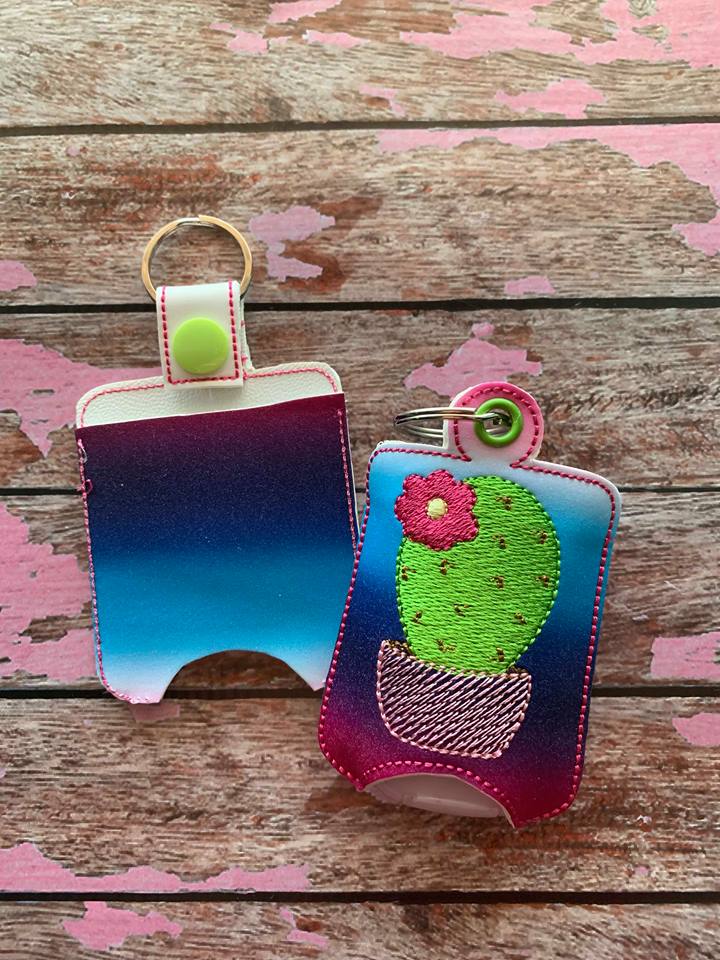 Cactus Sanitizer Holders - Embroidery Design - DIGITAL Embroidery DESIGN