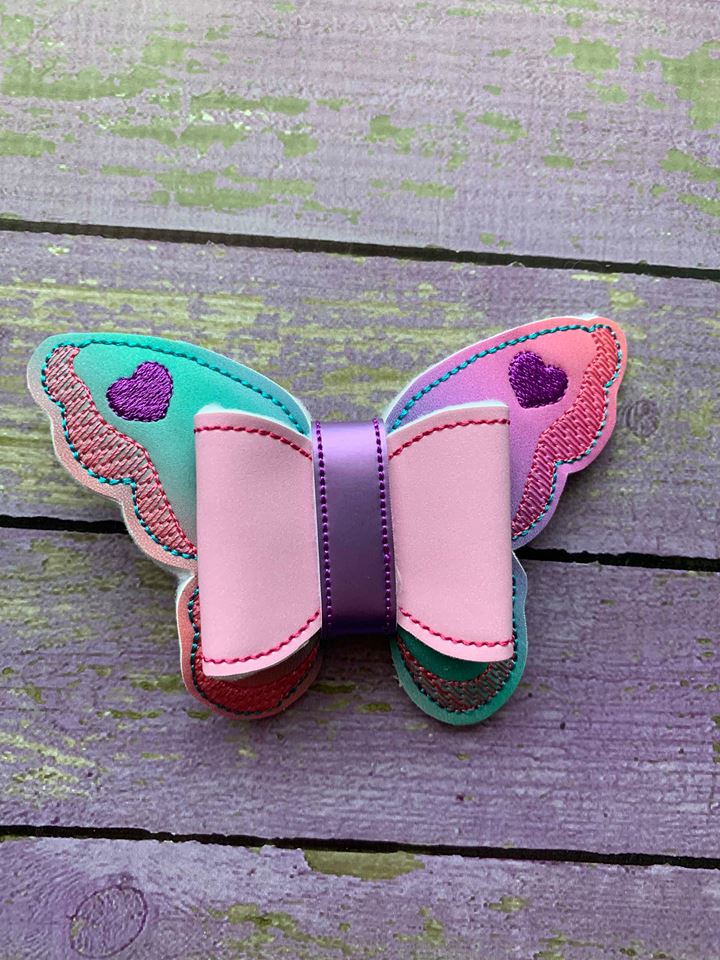 Butterfly Hair Bow - Digital Embroidery Design