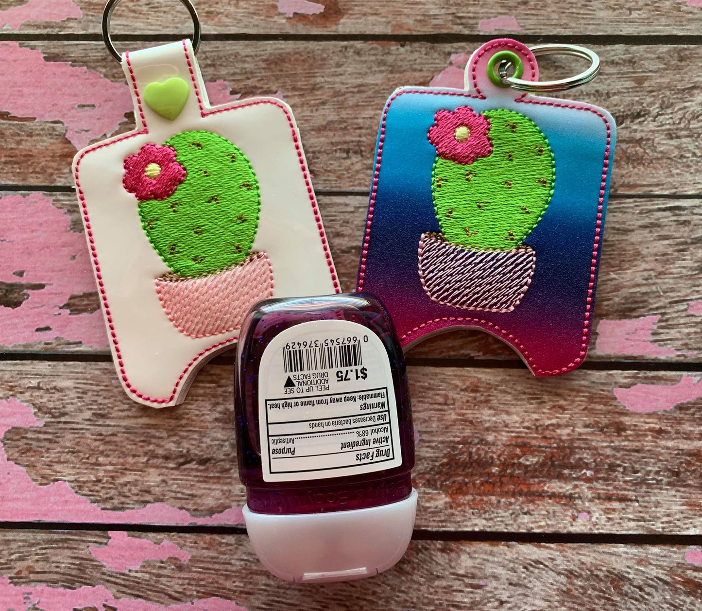 Cactus Sanitizer Holders - Embroidery Design - DIGITAL Embroidery DESIGN