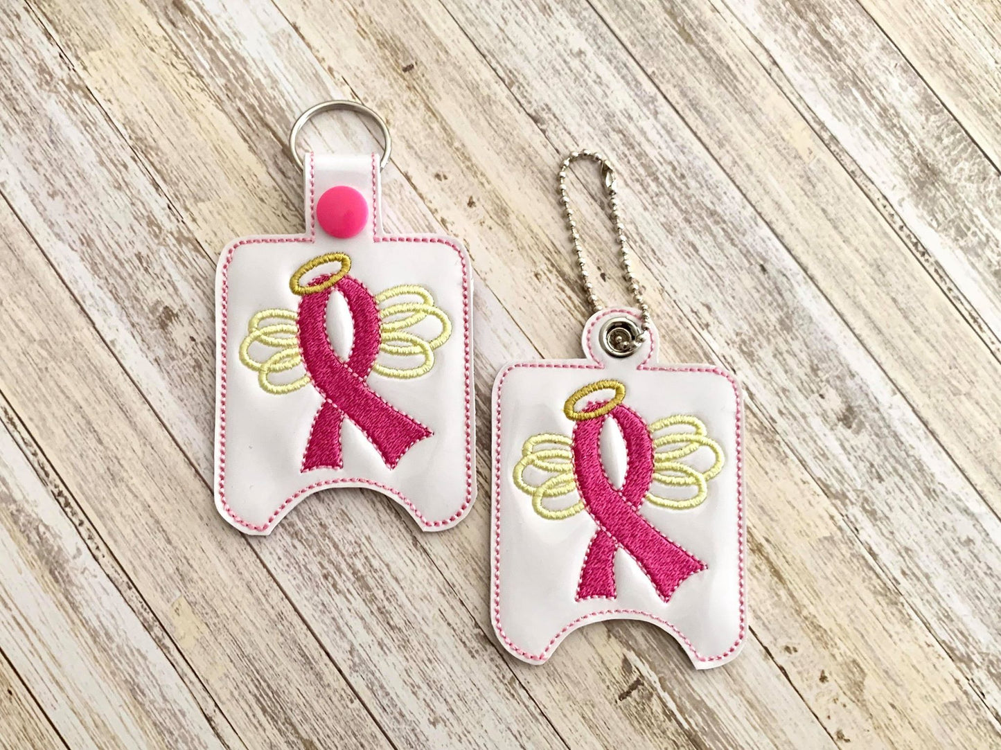 Awareness Angel Ribbon Sanitizer Holder - Embroidery Design - DIGITAL Embroidery DESIGN