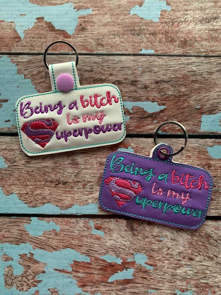 Mature Superpower Fobs - Embroidery Design - DIGITAL Embroidery DESIGN
