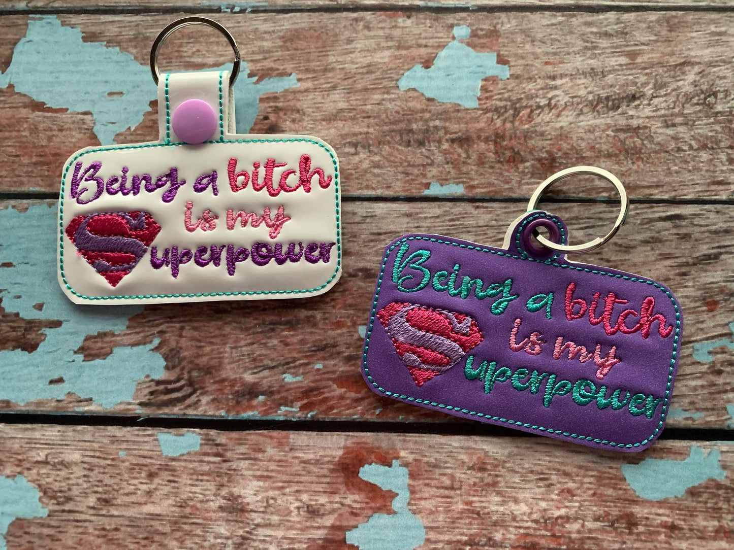 Mature Superpower Fobs - Embroidery Design - DIGITAL Embroidery DESIGN