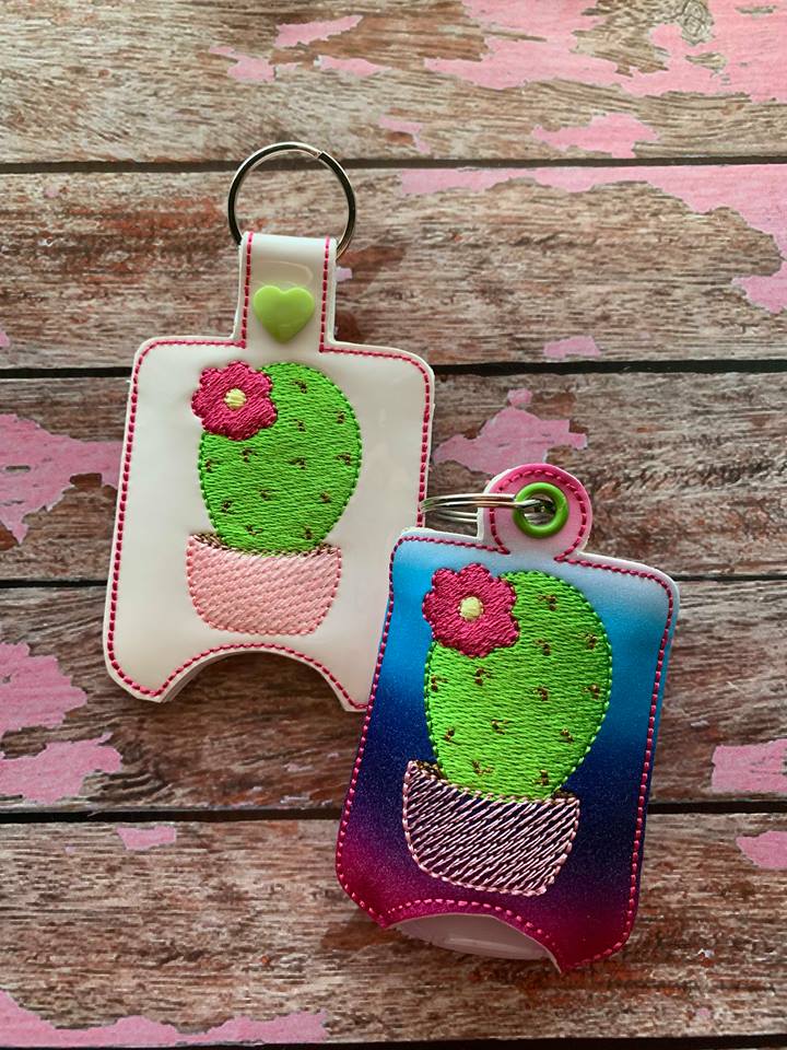 Cactus Sanitizer Holders - Embroidery Design - DIGITAL Embroidery DESIGN