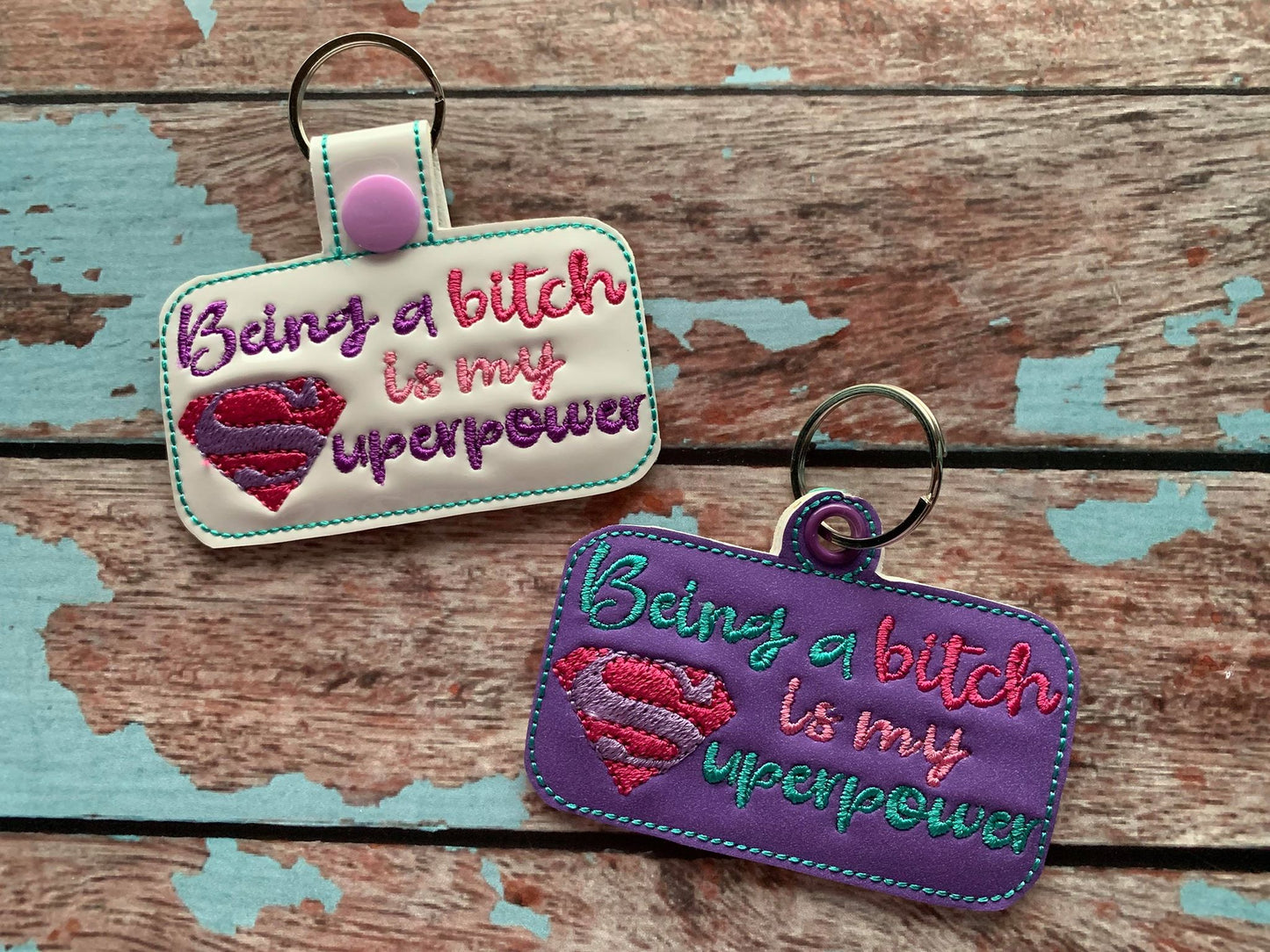 Mature Superpower Fobs - Embroidery Design - DIGITAL Embroidery DESIGN