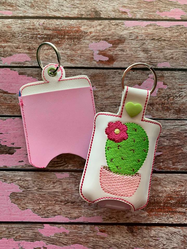 Cactus Sanitizer Holders - Embroidery Design - DIGITAL Embroidery DESIGN