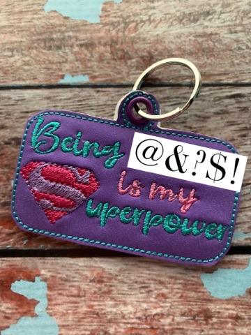 Mature Superpower Fobs - Embroidery Design - DIGITAL Embroidery DESIGN