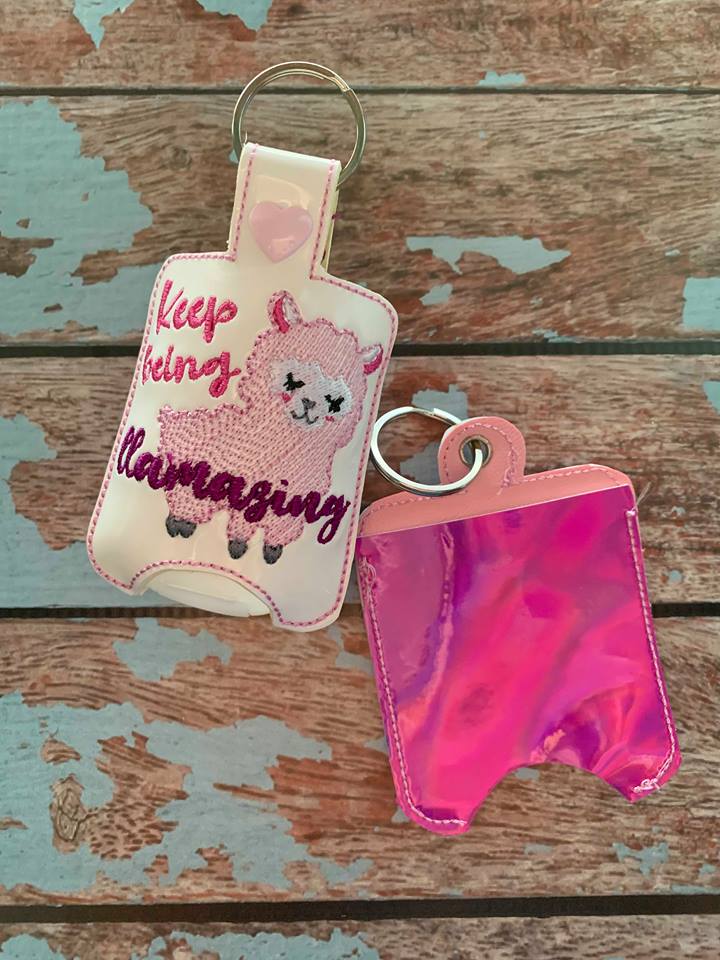 Keep Being Llamazing Sanitizer Holders - Embroidery Design - DIGITAL Embroidery DESIGN