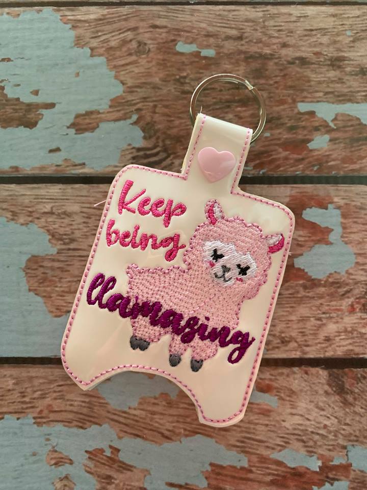 Keep Being Llamazing Sanitizer Holders - Embroidery Design - DIGITAL Embroidery DESIGN