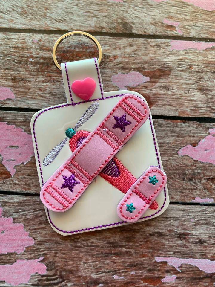 3D Airplane Fobs- 4x4 and 5x7 grouped- Embroidery Design - DIGITAL Embroidery DESIGN