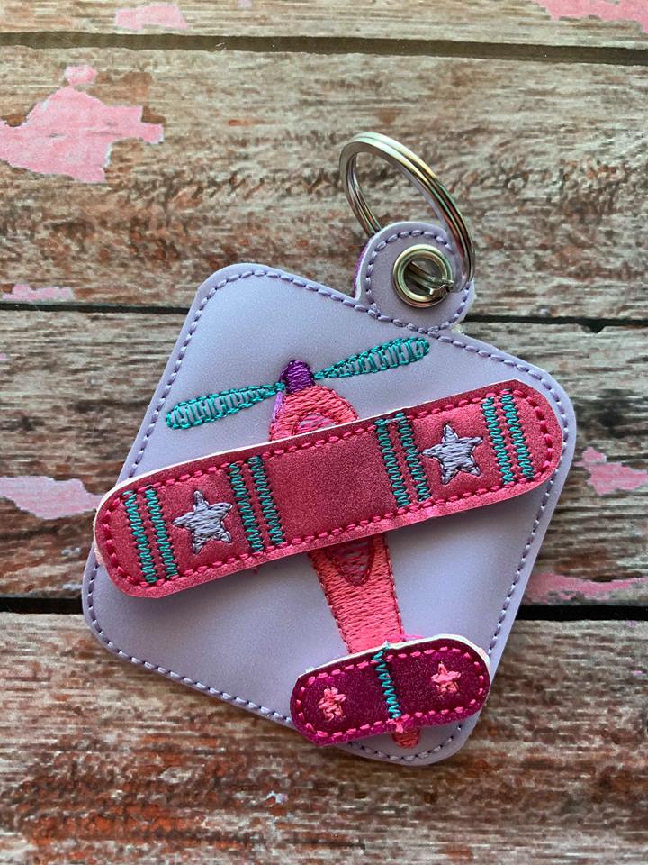 3D Airplane Fobs- 4x4 and 5x7 grouped- Embroidery Design - DIGITAL Embroidery DESIGN