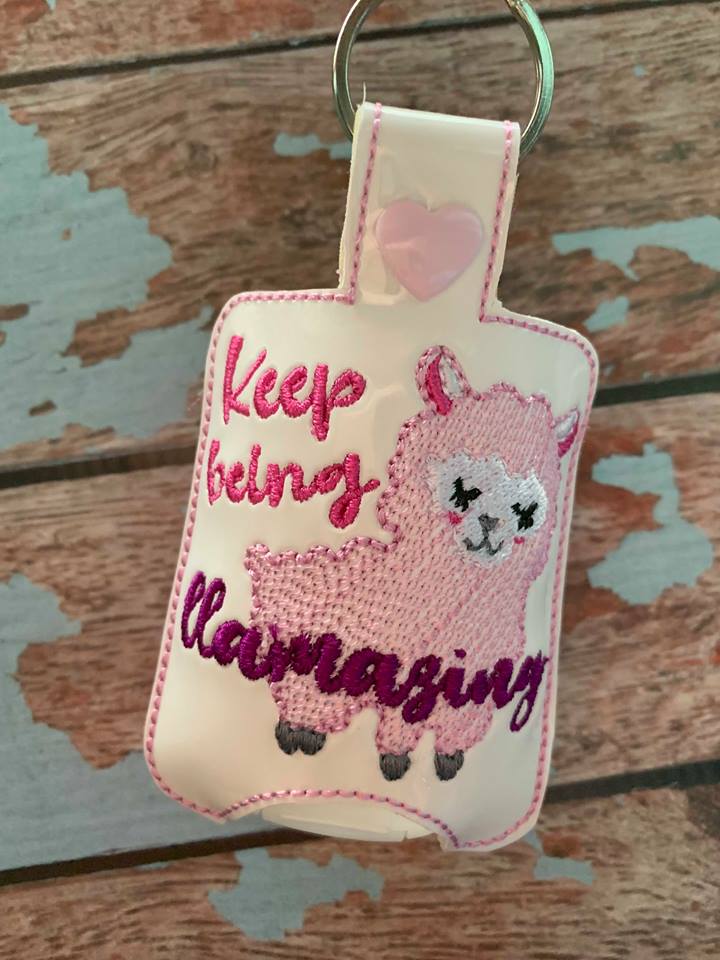 Keep Being Llamazing Sanitizer Holders - Embroidery Design - DIGITAL Embroidery DESIGN