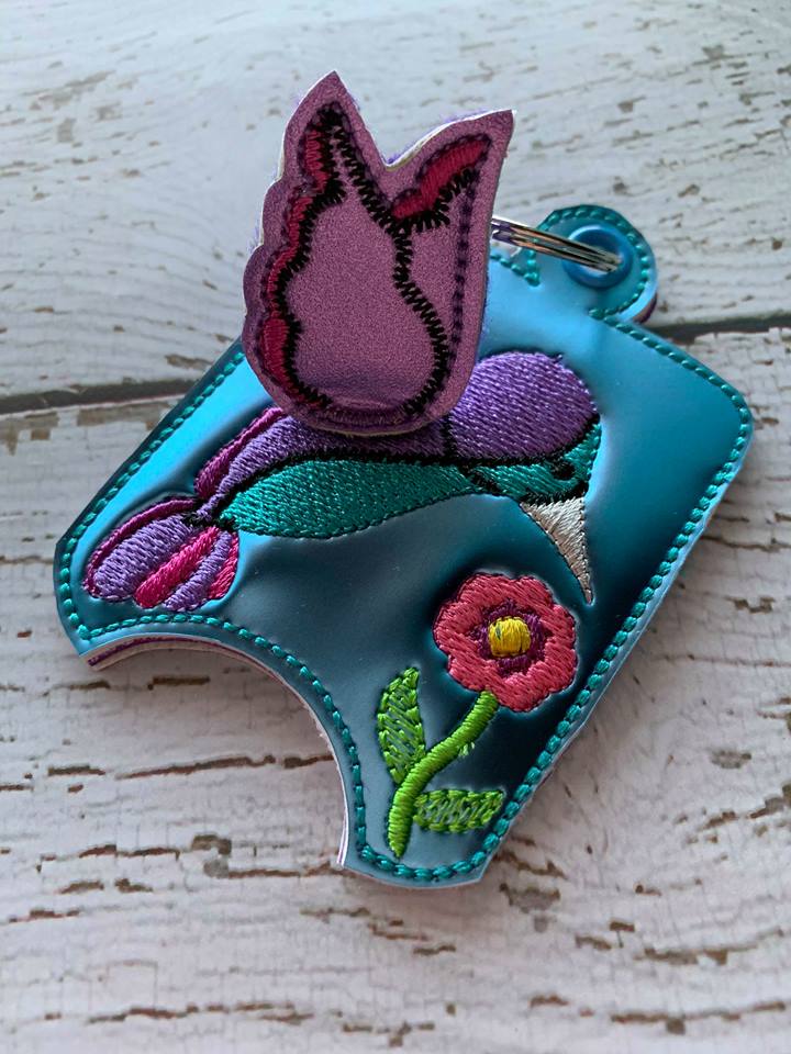 3D Hummingbird Sanitizer Holders 4x4 and 5x7 included- Embroidery Design - DIGITAL Embroidery DESIGN