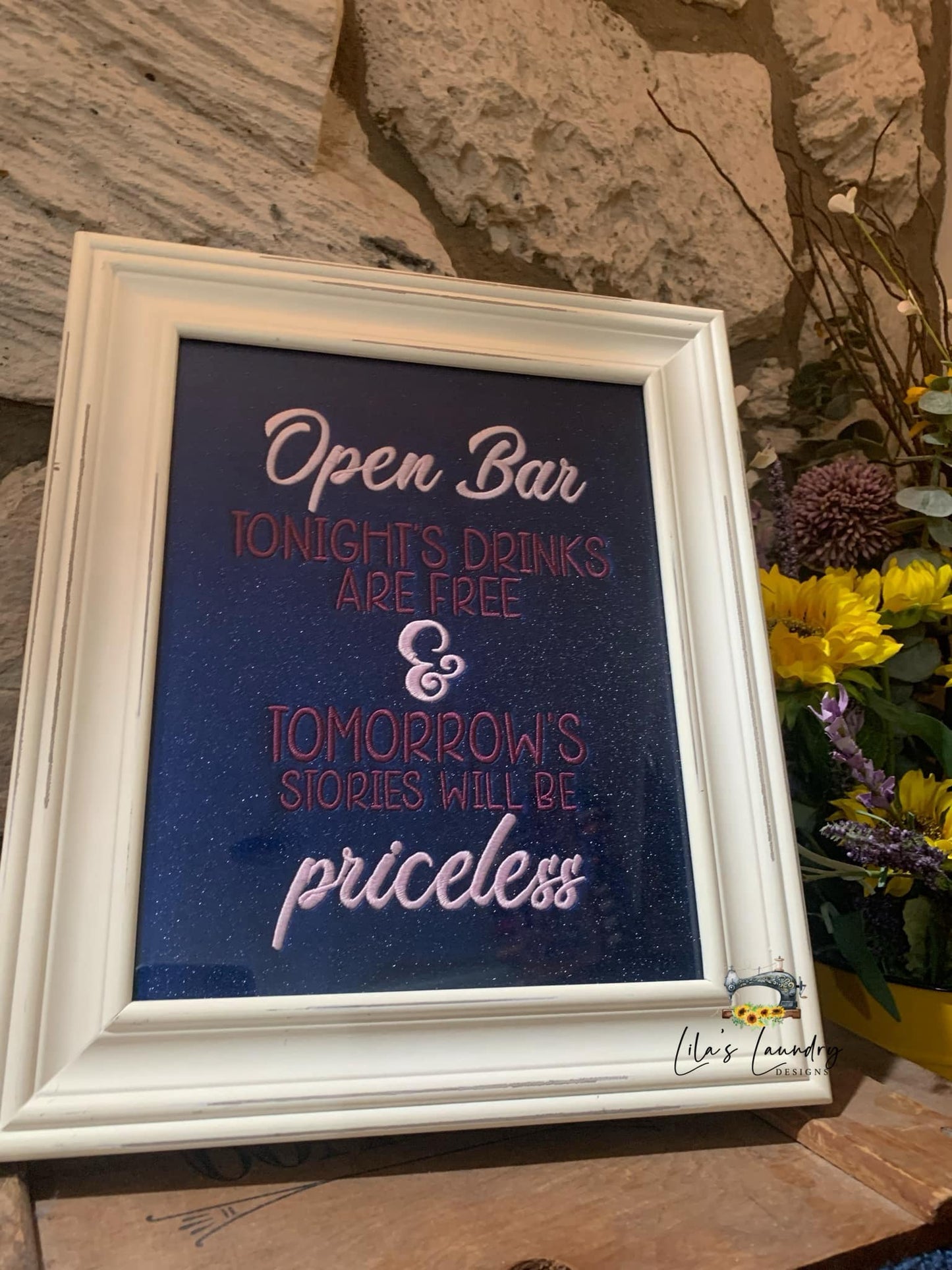 Open Bar - 3 Sizes - Digital Embroidery Design