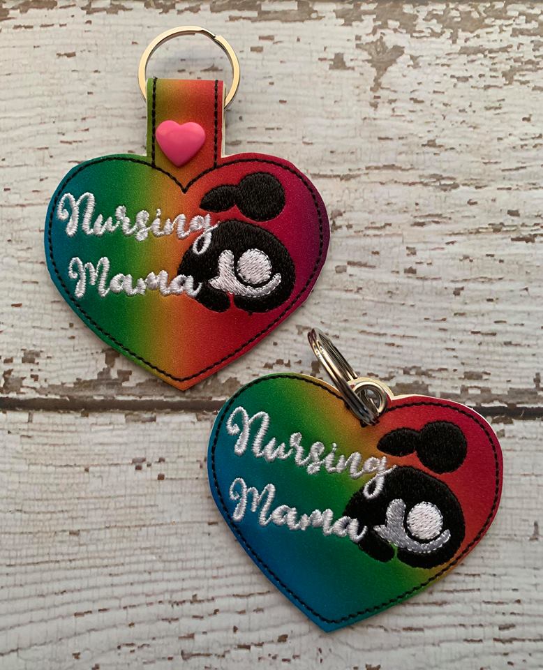 Nursing Mama Fobs - Embroidery Design - DIGITAL Embroidery DESIGN