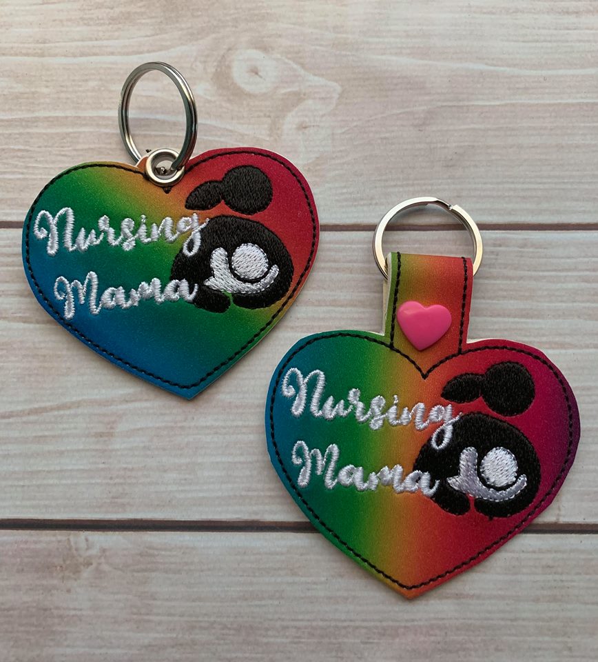 Nursing Mama Fobs - Embroidery Design - DIGITAL Embroidery DESIGN