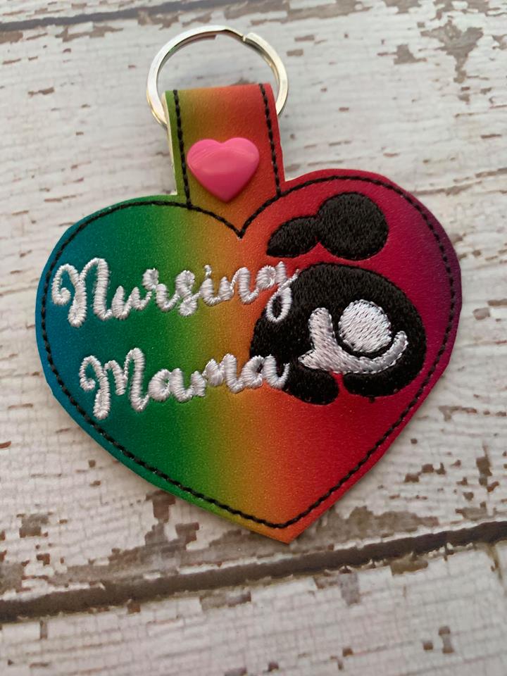 Nursing Mama Fobs - Embroidery Design - DIGITAL Embroidery DESIGN