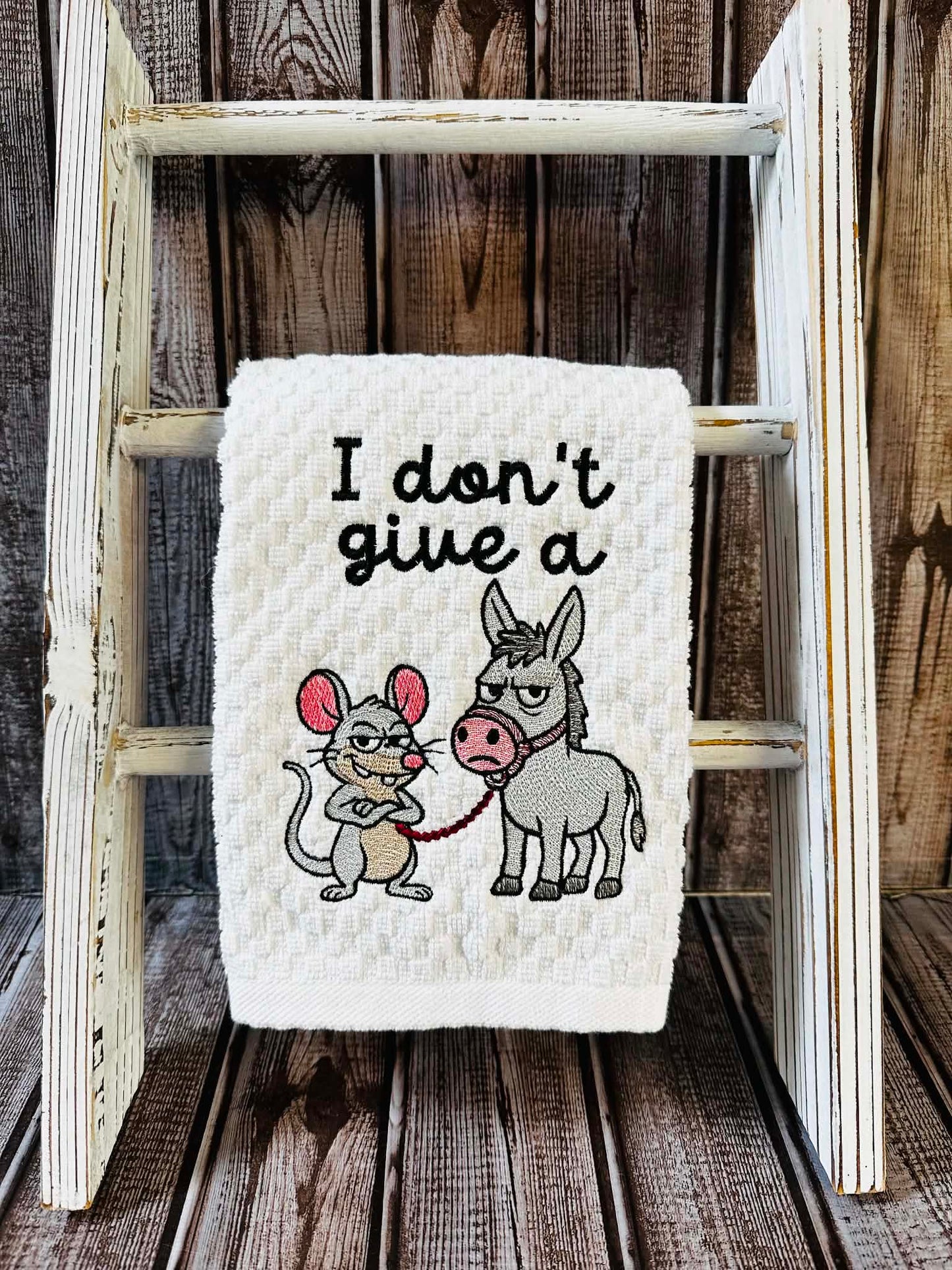 Sketch I Don’t Give A Rats A$$ Donkey – 4 x 4, 5 x 7, 6 x 10 and 8 x 12 – DIGITAL Embroidery Design
