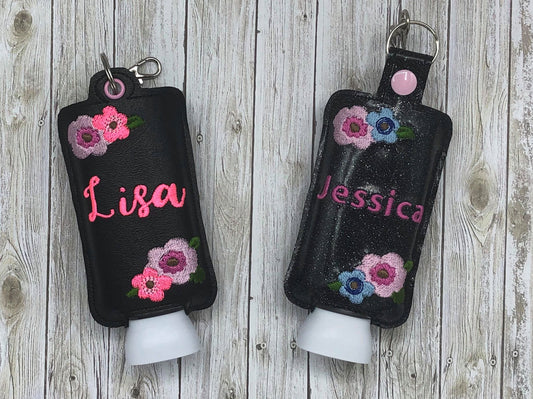 Floral Lotion Holders 5x7 included- DIGITAL Embroidery DESIGN
