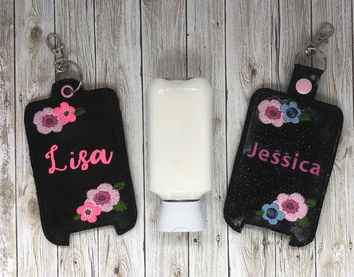 Floral Lotion Holders 5x7 included- DIGITAL Embroidery DESIGN