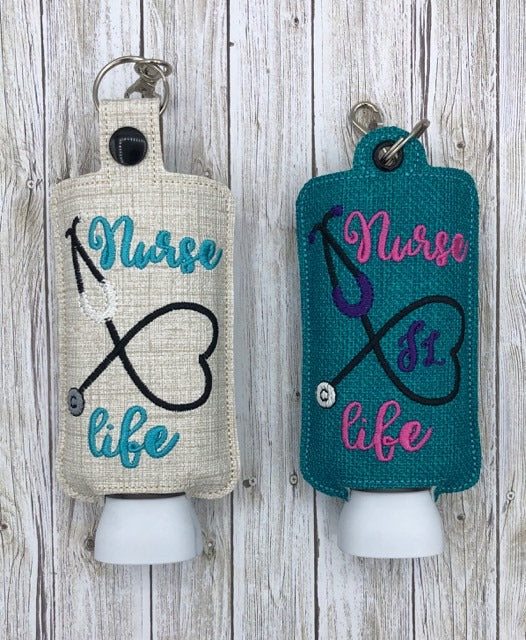 Nurse Life Lotion Holder 5x7 included- DIGITAL Embroidery DESIGN