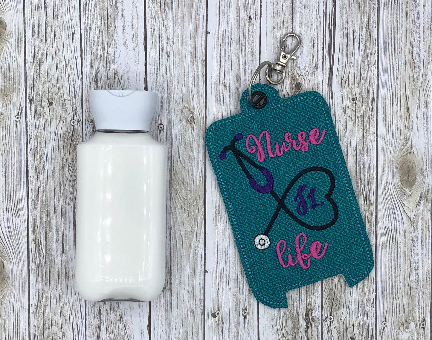 Nurse Life Lotion Holder 5x7 included- DIGITAL Embroidery DESIGN