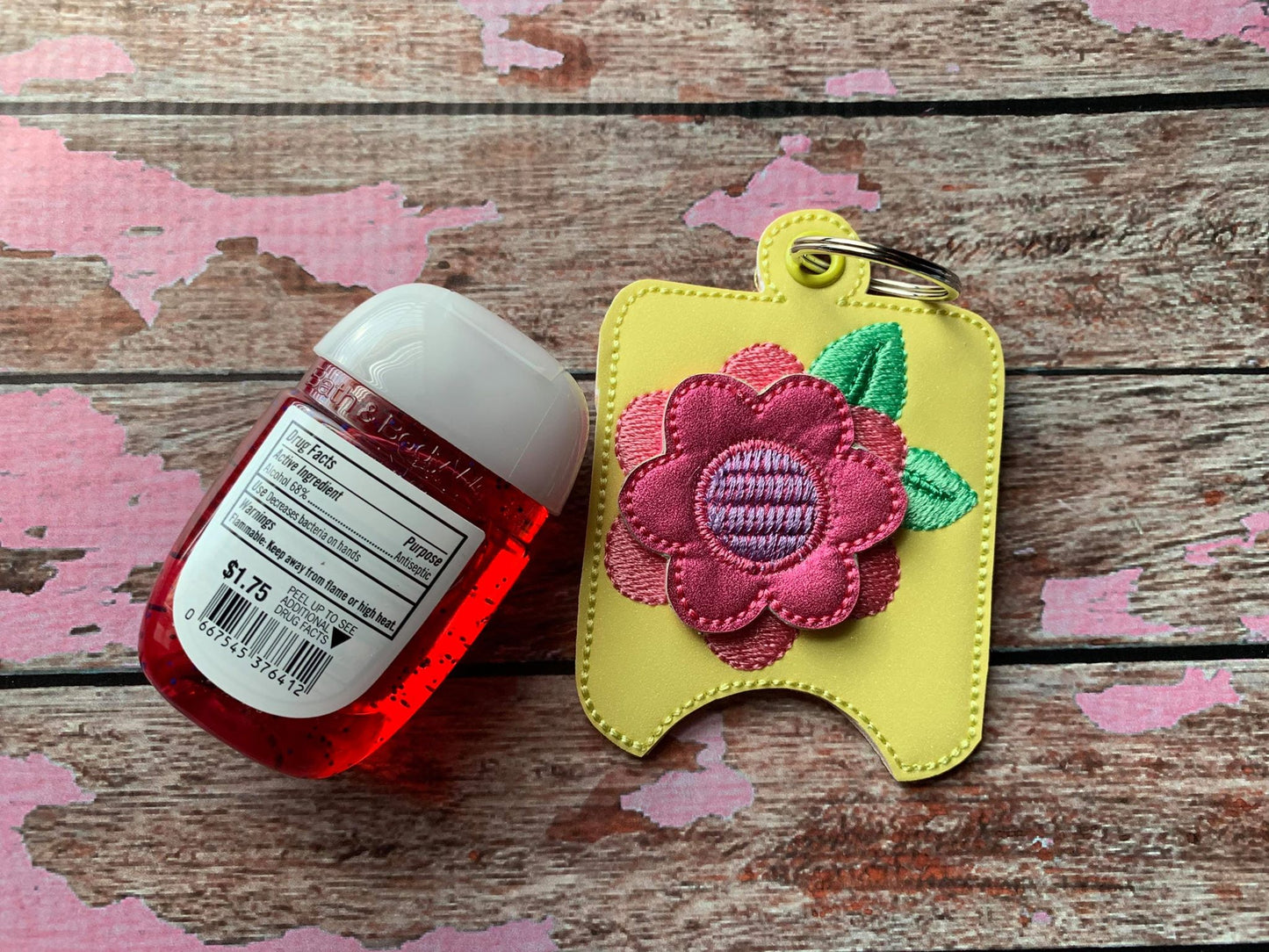 3D Spring Flower Sanitizer Holders 4x4 and 5x7 included- DIGITAL Embroidery DESIGN
