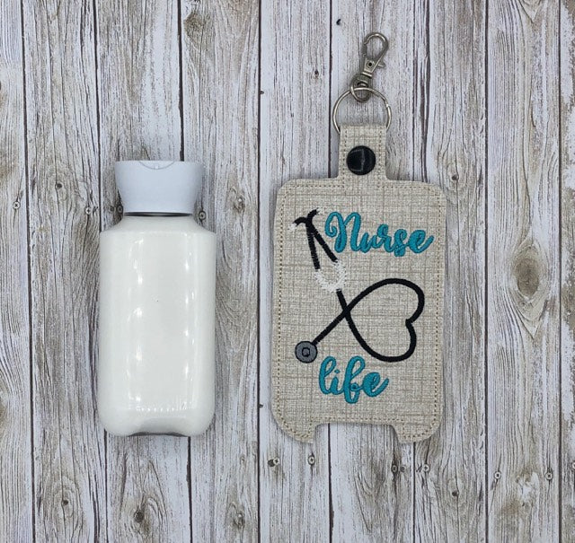 Nurse Life Lotion Holder 5x7 included- DIGITAL Embroidery DESIGN