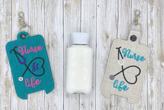 Nurse Life Lotion Holder 5x7 included- DIGITAL Embroidery DESIGN
