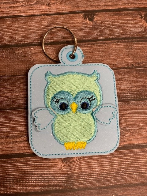 3D Owl Fobs- 4x4 and 5x7 grouped- DIGITAL Embroidery DESIGN