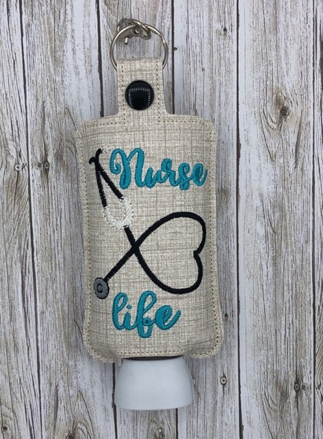 Nurse Life Lotion Holder 5x7 included- DIGITAL Embroidery DESIGN