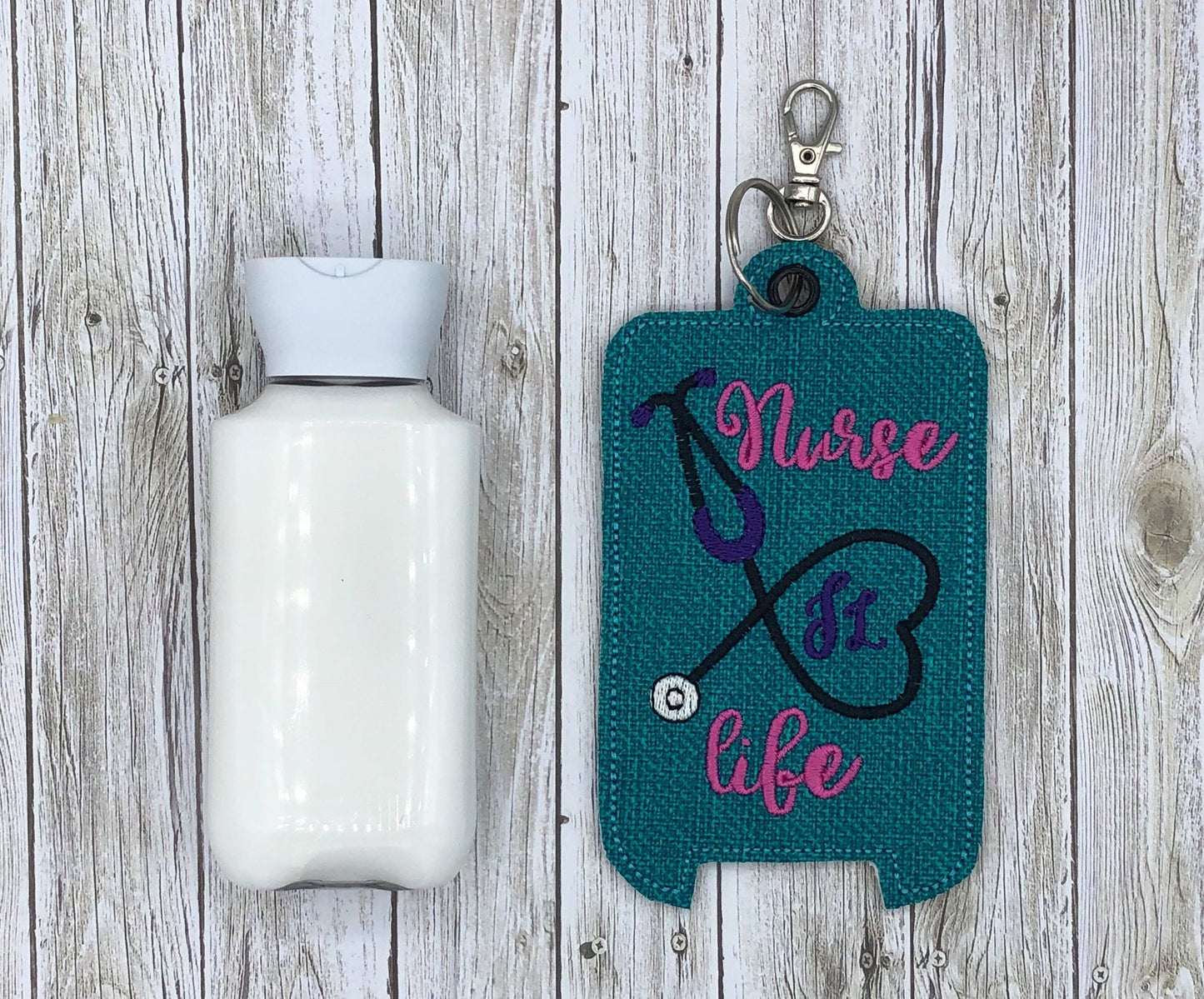 Nurse Life Lotion Holder 5x7 included- DIGITAL Embroidery DESIGN