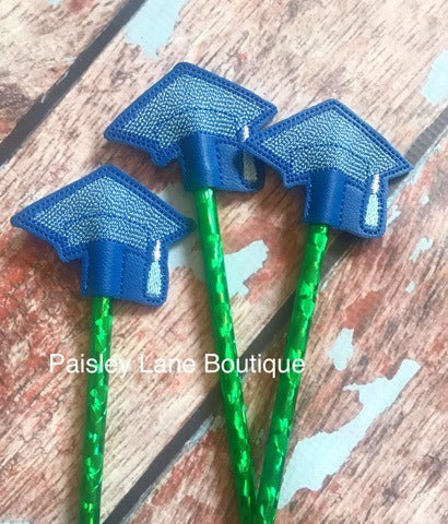 Graduation Cap Pencil Toppers - DIGITAL Embroidery DESIGN