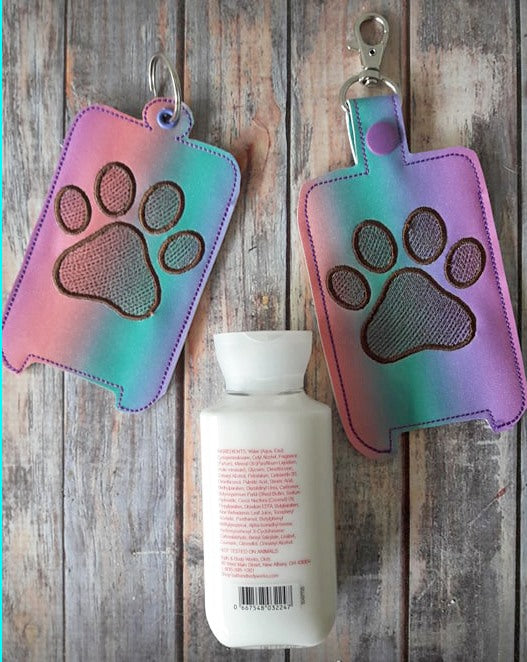 Paw Hand Lotion Holder 5x7 included- DIGITAL Embroidery DESIGN