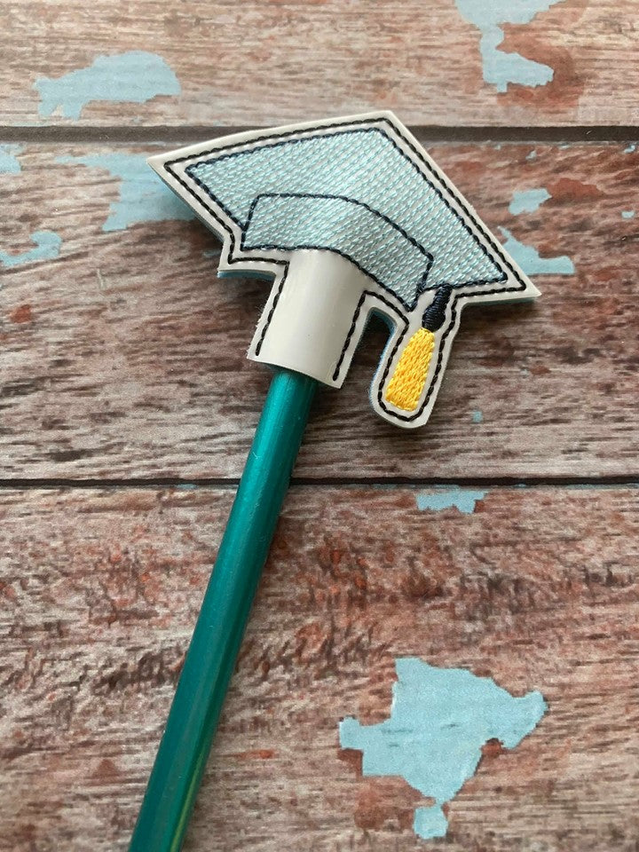 Graduation Cap Pencil Toppers - DIGITAL Embroidery DESIGN
