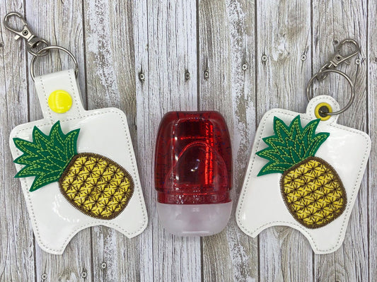 3D Pineapple Sanitizer Holders 4x4 and 5x7 included- DIGITAL Embroidery DESIGN
