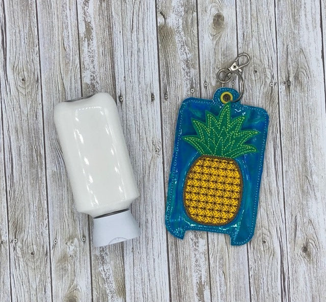 3D Pineapple - Hand Lotion Holder 5x7 included- DIGITAL Embroidery DESIGN