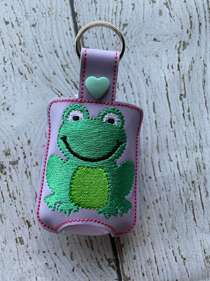 Frog Sanitizer Holder - DIGITAL Embroidery DESIGN