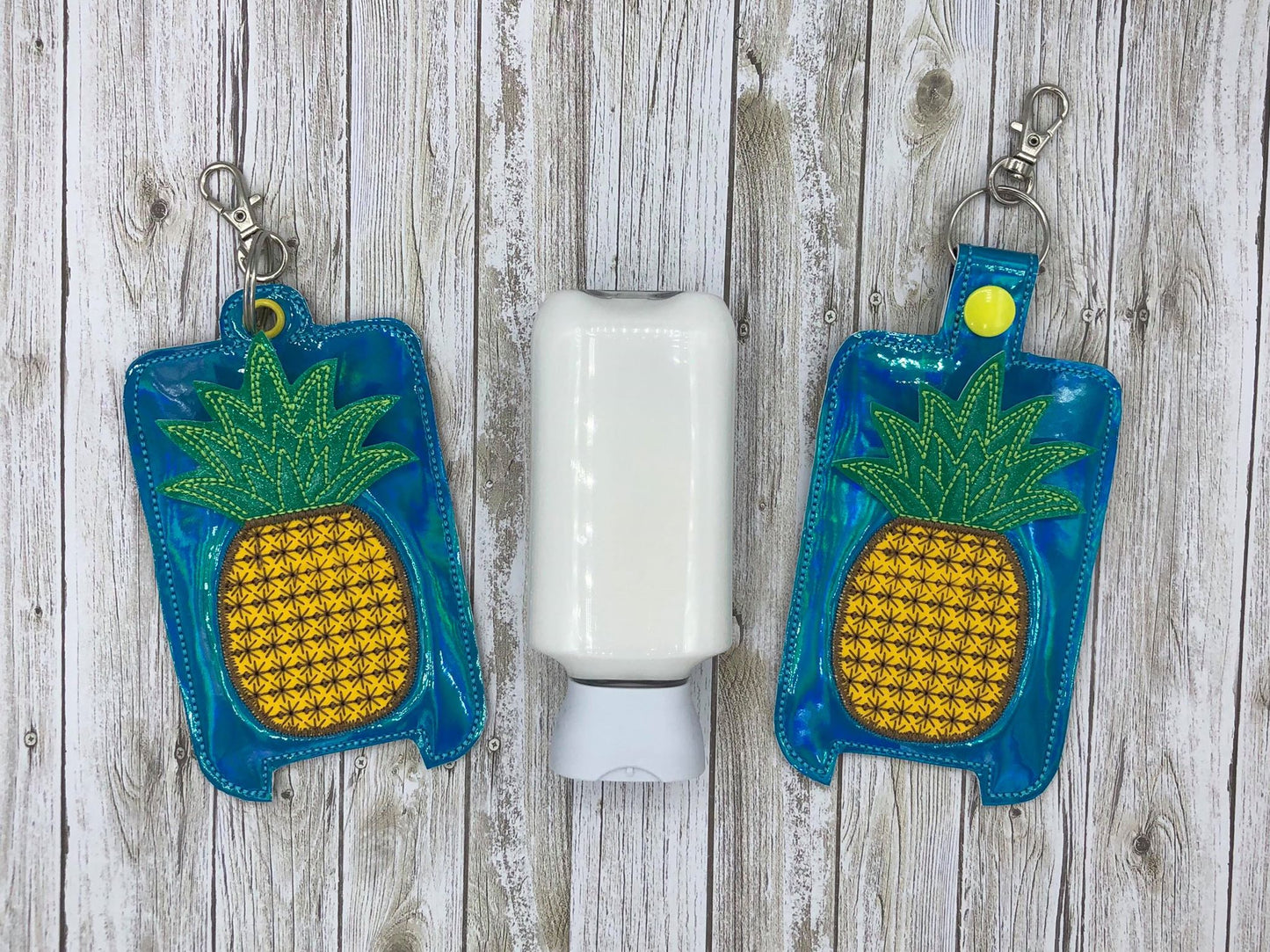 3D Pineapple - Hand Lotion Holder 5x7 included- DIGITAL Embroidery DESIGN