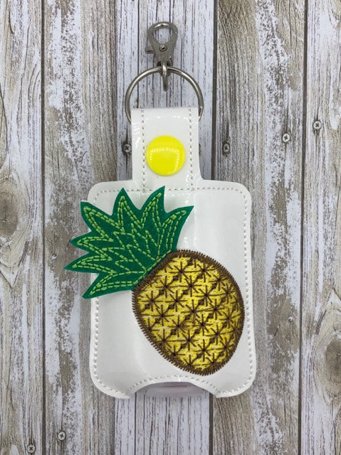 3D Pineapple Sanitizer Holders 4x4 and 5x7 included- DIGITAL Embroidery DESIGN